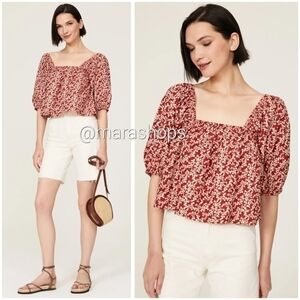 Apiece Apart Gali Floral Organic Cotton Top